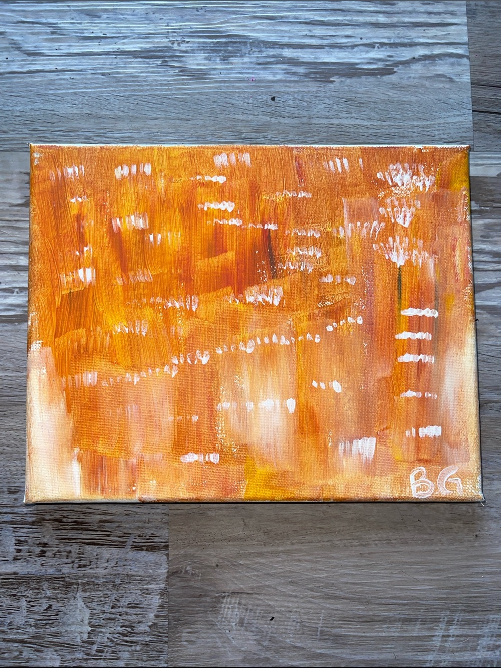 Orange Abstract Canvas Wall Art